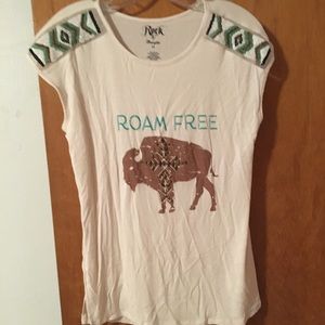Rock 47 by Wrangler “Roam Free” Buffalo shirt